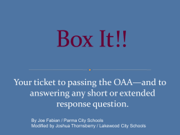 Box-It Extended PowerPoint