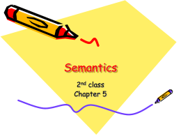 Semantics - GEOCITIES.ws