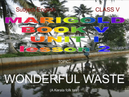 wonderful waste - THE KV POWER POINT