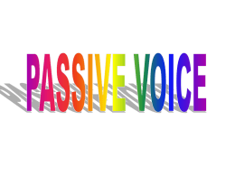 tense active passive