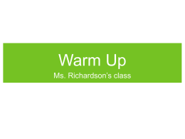 Warm ups1 - richardsonpacheco