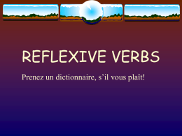 Reflexive verbs ppt