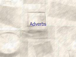 Adverbs Powerpoint