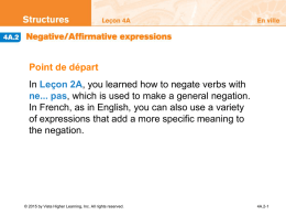 4A.2 Negative and Affirmative Expressions