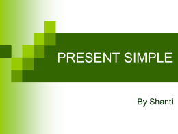 present simple - WordPress.com