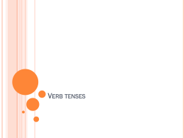 Verb tenses - WordPress.com