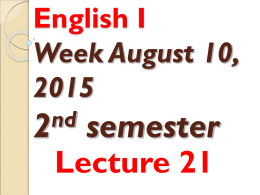 ALB 131 Lecture 2, week 2 term 2