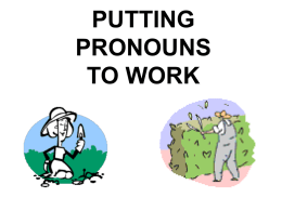 putting pronouns to work demonstrative pronouns