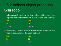 6.2 Indirect object pronouns