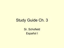 Study Guide Ch. 3