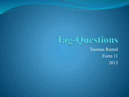 Tag-Questions