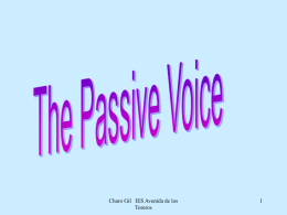 the passive voice - Avenida de los Toreros Bilingual Program