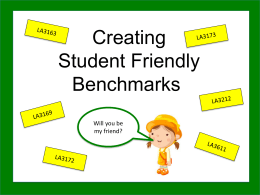 RRS 10-13 Student Friendly Benchmarks