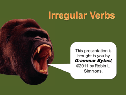 irregular verb forms
