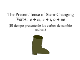 Stem-changing verbs