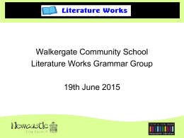Literature Works Grammar presentation