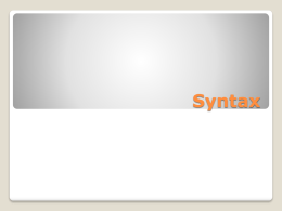 Syntax - edms411-2