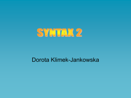 Syntax 2 powerpoint presentation