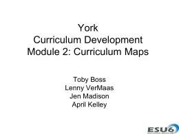 Module 2 Curriculum Maps
