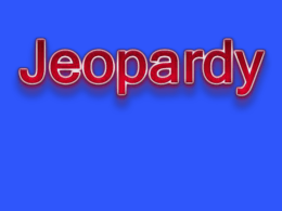 Grammar Jeopardy - Mr. Phillips` Classroom