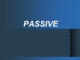 passive i - English6th2009