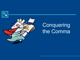 comma ppt