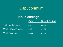Caput primum