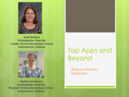 Top Apps and Beyond - Center Grove Community Schools