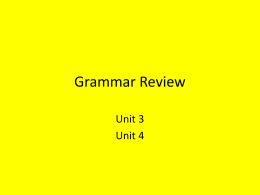 Grammar Review - smsk