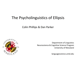 phillipsparker2011x - UMD Linguistics