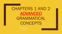 Chapters 1 and 2 concepts - White Plains Public Schools