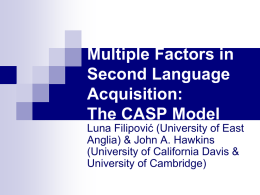 CASP_Lisbon_1m - University of California, Davis — Linguistics