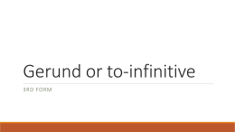 Gerund or to-infinitive