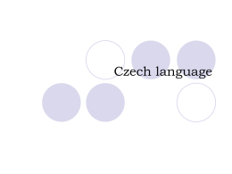 Czech language new version