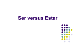31. Spanish 101 Ser versus Estar Rules Review