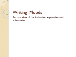 Writing Moods