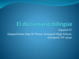 El diccionario bilingüe