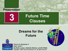 Future Time Clauses - Bakersfield College