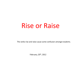 Rise or Raise - Denis Rivest