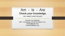 Am-Is-Are-Knowledge