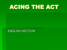 acing the act - hinds.k12.ms.us