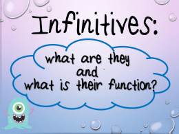 infinitive as a predicate noun