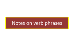 Practice with verb phrases