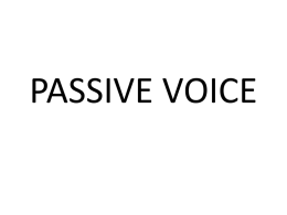 passive presentation