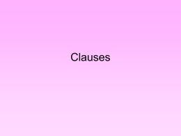 Clauses - Gordon State College