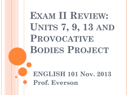 Exam-II-Review-U7-9-13_Nov-2013x - English 101