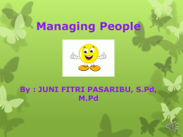 Managing People By