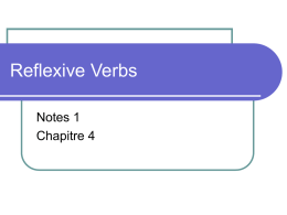 Reflexive verbs present tense notes File