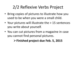 2/2 Reflexive Verbs Project