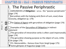 ChAPTER 52 – OLC – Passive Periphrastic
